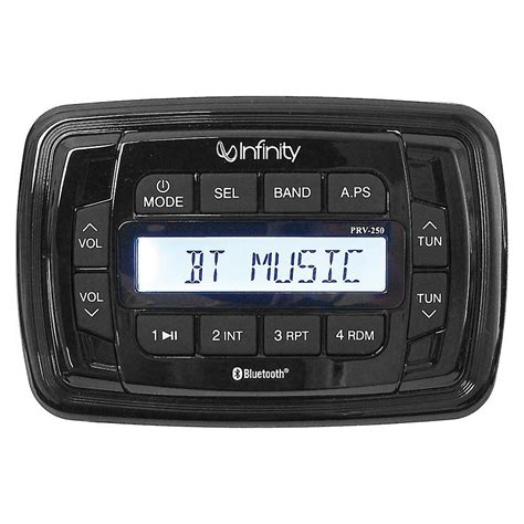 Infinity Prv250 Amfm Radio Receiver Usb Bluetooth Waterproof Marine Stereo Rock The Boat Audio