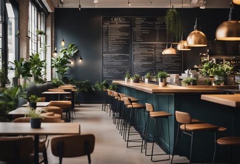 elevate  cafe  modern interior design