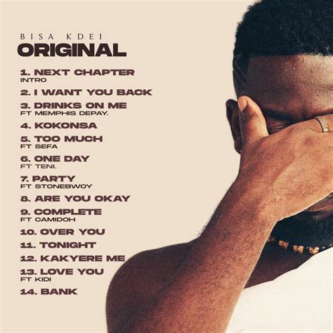 Bisa Kdei Unveils Tracklist For His Original Album Features Memphis