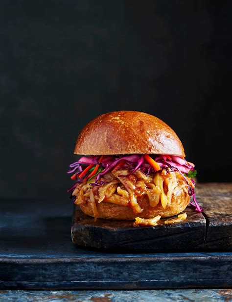 Bbq Pulled Jackfruit Burger Recipe Barbecue Jackfruit Recipes Bbq