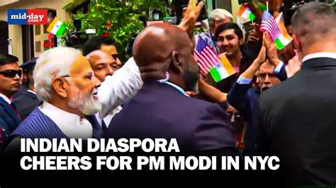 Pm Modi Us Visit Indian Diaspora Welcome Pm Modi With Huge Excitement