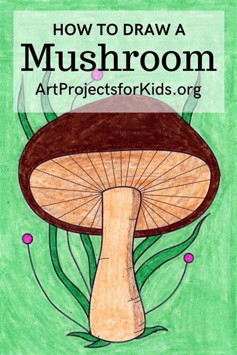 Learn How To Draw A Mushroom With An Easy Step By Step PDF Tutorial