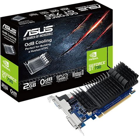 Asus Geforce Gt 730 2gb Gddr5 Low Profile Graphics Cardgt730 Sl