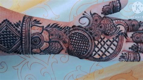 Pasiley Leaf Flower Mehandi Design Ll Front Hand Arabica Mehndi