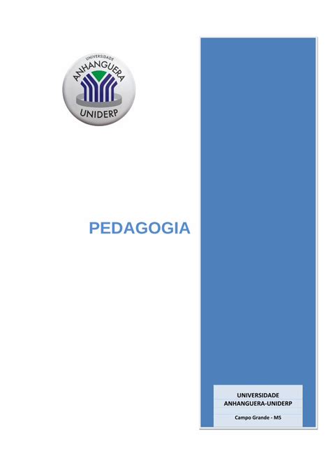 Pdf Projeto Pedag Gico Do Curso De Pedagogia Licenciatura Centro De