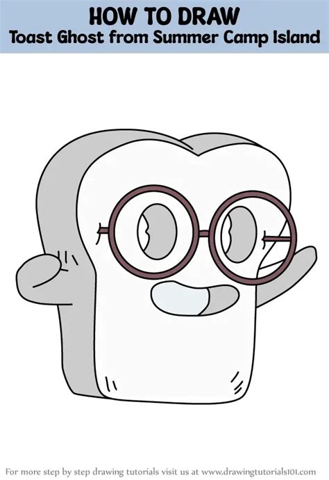 How To Draw Toast Ghost From Summer Camp Island Summer Camp Island