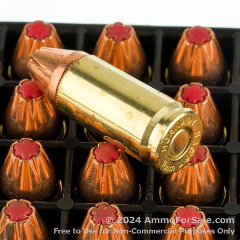 250 Rounds Of 115gr Jhp 9mm Ammo By Hornady Critical Defense