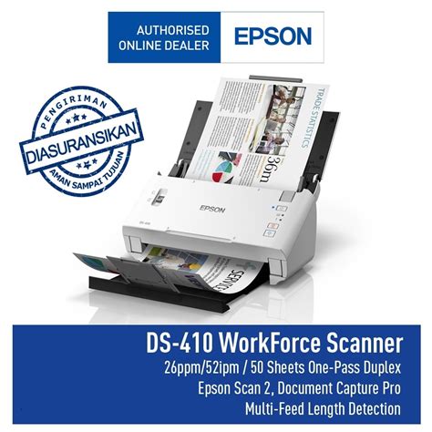 Jual Scanner Epson Workforce Ds Ds A Duplex Sheet Fed