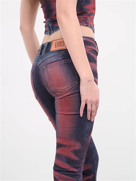 Harley Jeans Harleyj0crer Crease Red