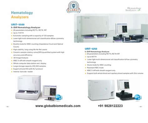 URIT CA 200 Automatic Chemistry Analyzer At 105000 Biochemistry