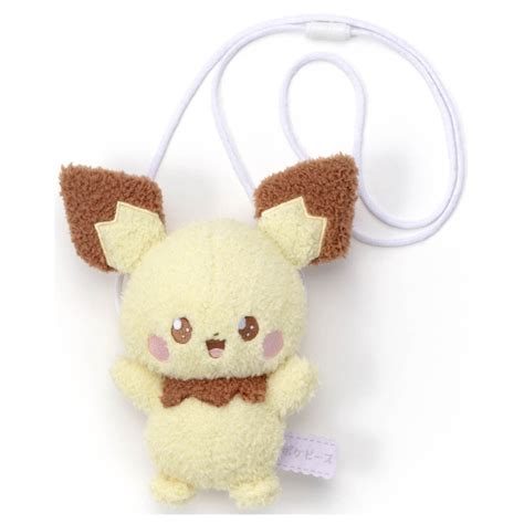 Plush Pouch Pichu Pok Mon Pok Peace Meccha Japan