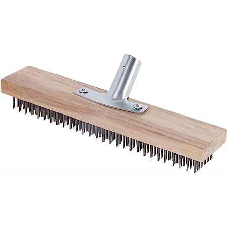 Balai M Tallique Cm Avec Prise Pour Manche En Bois Balai De Jardin