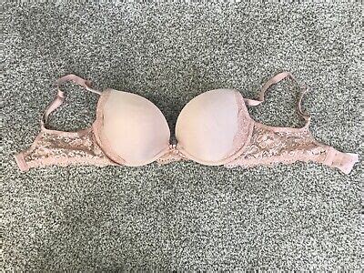 Euc Victorias Secret Dream Angels Push Up Bra Nude Beige D Ebay