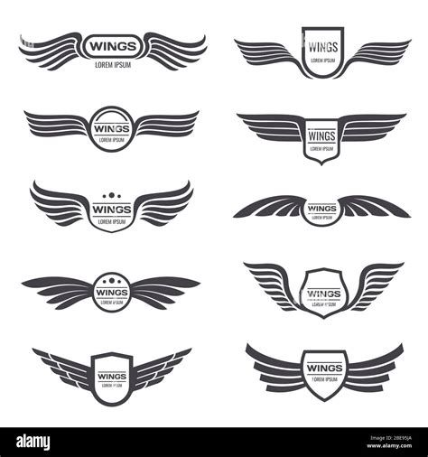 Wings Emblem Hi Res Stock Photography And Images Alamy