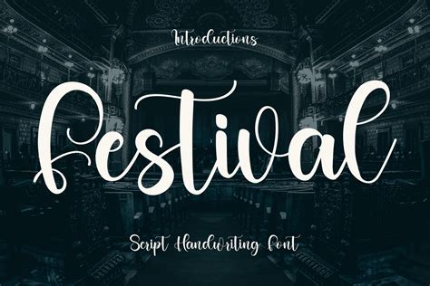 festival font  yanstudio creative fabrica
