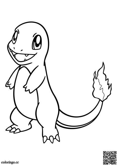 004 Charmander omalovánky Pokémon omalovánky Colorings cc