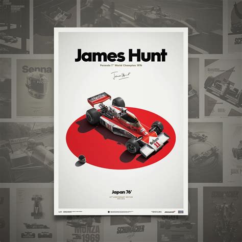 McLaren M23 James Hunt Japan Japanese GP 1976 Limited Poster