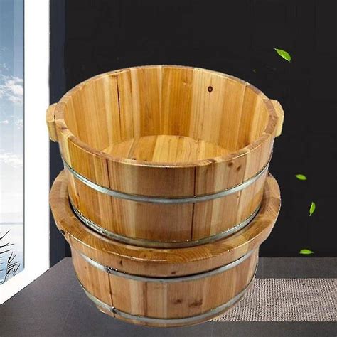 Wooden Foot Basin Wood Foot Tub Bucket Pedicure Barrel Foot Massager Foot Spa Treatment For Foot