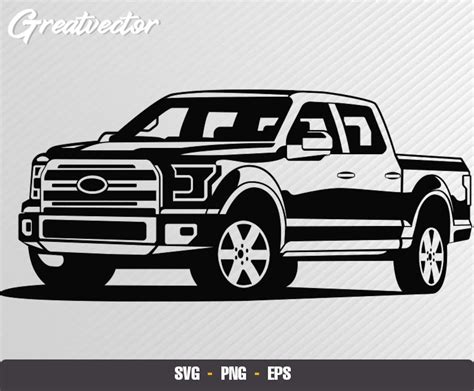 F150 2015 Pickup Car Vector Car Digital Car Svg F150 Etsy