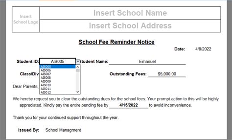 Fully Automated School Fee Collection System Template Msofficegeek