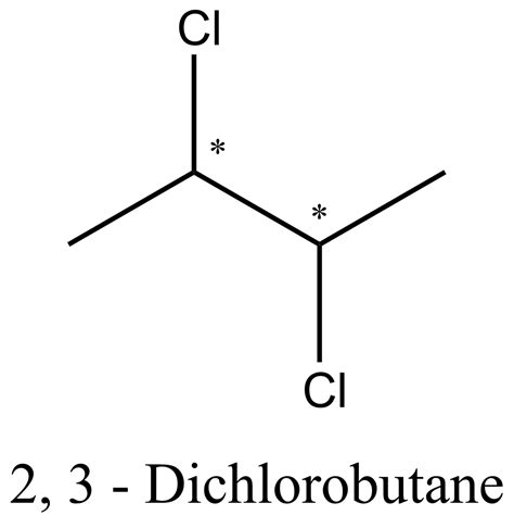 The Total Number Of Stereoisomers Possible For 2 3 Dichlorobutane