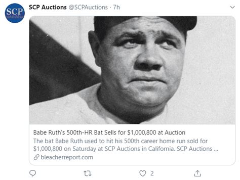 Bate de Babe Ruth subastado en más de un millón de dólares