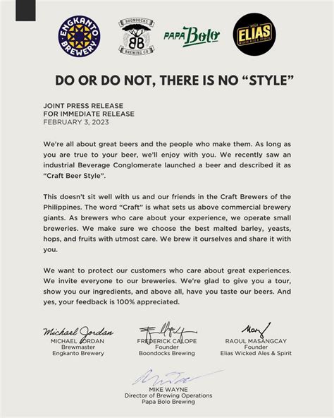 Asia Brewers Network - Philippine craft brewers object to new ‘Craft