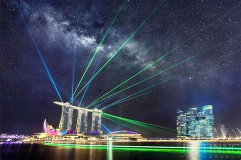 Rising Milky Way At Marina Bay Sands Singapore Justin Ng Photo