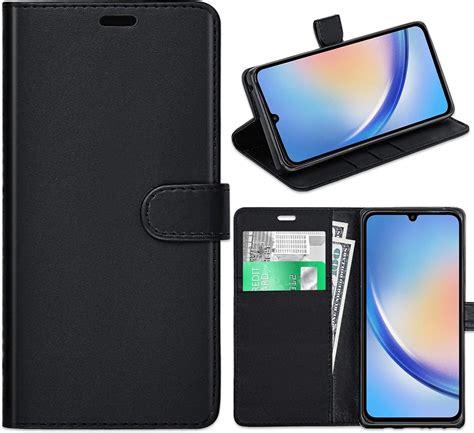 ICatchy For Samsung Galaxy A34 5G Case Leather Wallet Book Flip Folio