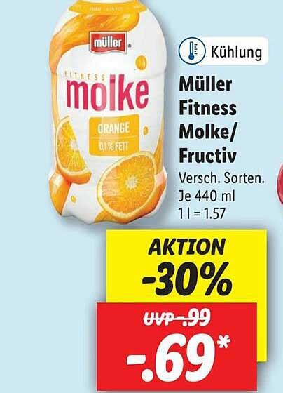 M Ller Fitness Molke Fructiv Angebot Bei Lidl Prospekte De