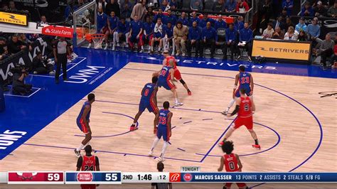 Challenge Of Called Foul Bulls Pistons Nba Official