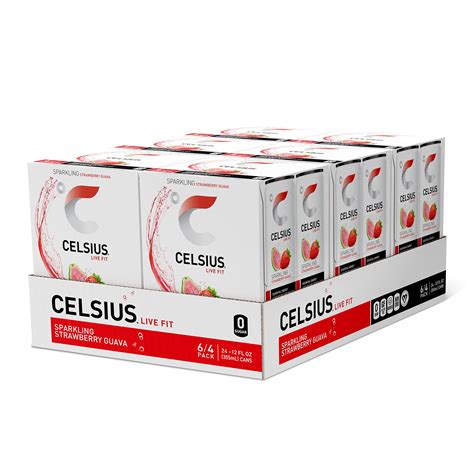 Celsius Sparkling Strawberry Guava Functional Essential Energy Drink