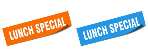 Lunch Special Banner Special Ribbon Label Vector Image