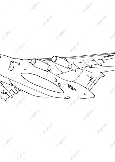 Hand Drawn Lines Vector Hd Png Images Hand Drawn Aircraft Black And