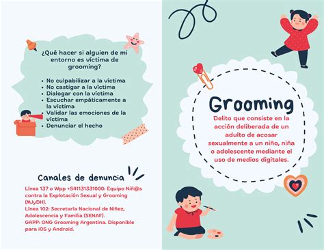 Folleto Grooming - Pérez - Grooming Delito que consiste en la acción deliberada de un adulto de ...