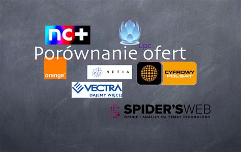 Por Wnanie Us Ug Czonych Orange Z Nc Netia Cyfrowy Polsat Upc