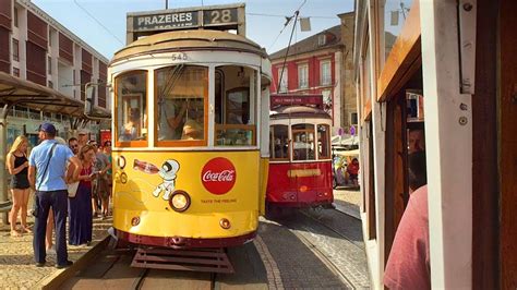 Riding Lisbons Tram 28 In Summer Portugal Youtube