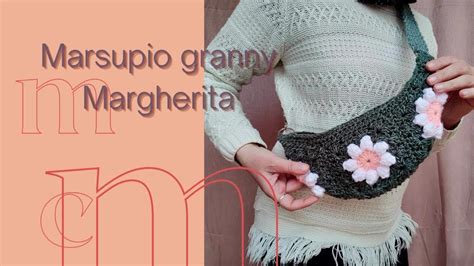 Marsupio All Uncinetto Con Piastrelle Granny Tutorial Madame Crochet