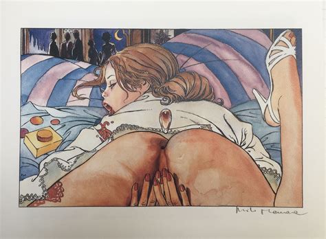 Milo Manara Le Déclic Diamant Sérigraphie signée Bandes Dessinées