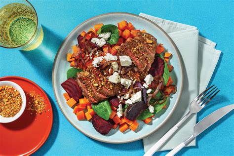 Dukkah Lamb Rump Roast Veggie Salad Recipe HelloFresh