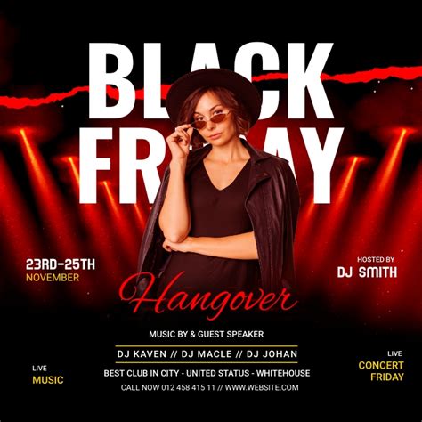 Black Friday Party Template Postermywall