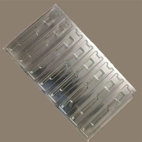 PVC Rectanglular Tooth Brush Packaging Blister Tray Thickness 0 5 Mm