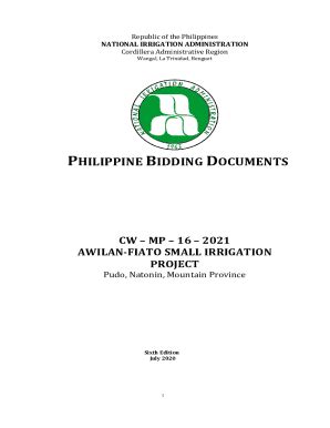 Fillable Online Philippine Bidding Documents Car Nia Gov Ph Fax Email