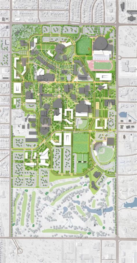 Wichita State University Master Plan Wichita Ks Landscape And Urbanism Landscape Plan