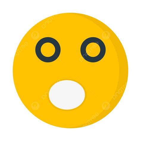 Surprise Emoji Open Mouth Shocked Emoticon Illustration Vector Png