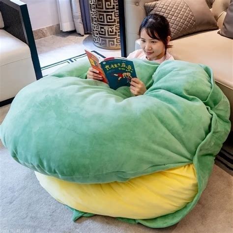 Giant Bean Bag Sofa Puff Seat Couch To Sit For Living Room Padding