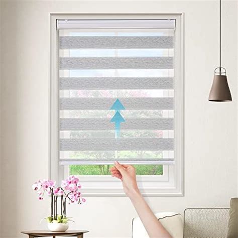 Amazon Genimo Cordless Zebra Blinds For Windows Dual Layer Roller