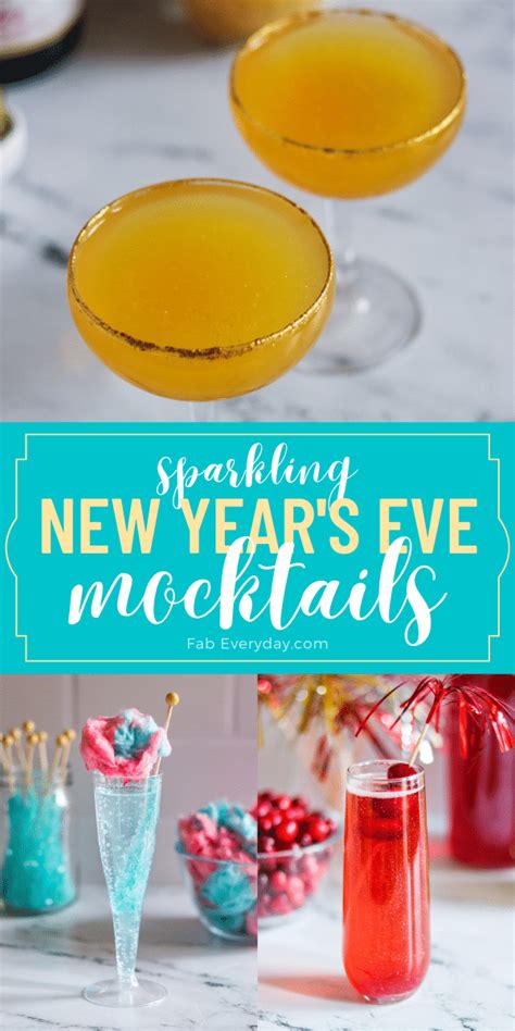 New Year S Mocktails Festive Sparkling Non Alcoholic Drinks For A New