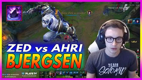 Bjergsen Zed Vs Ahri Mid February Th Patch Season