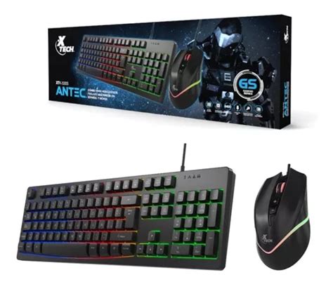 Combo Teclado Y Mouse Gamer Con Luces Xtech Xtk S Espa Ol Cuotas